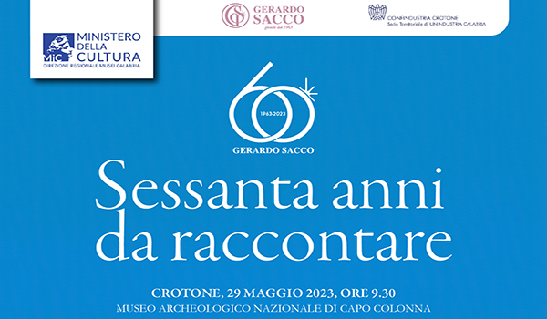 Gerardo Sacco 60 Anni Da Raccontare 29 Maggio Ore 930 Museo Archeologico Di Capo Colonna 3649